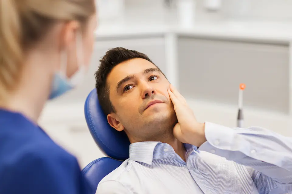 patient in dental chair